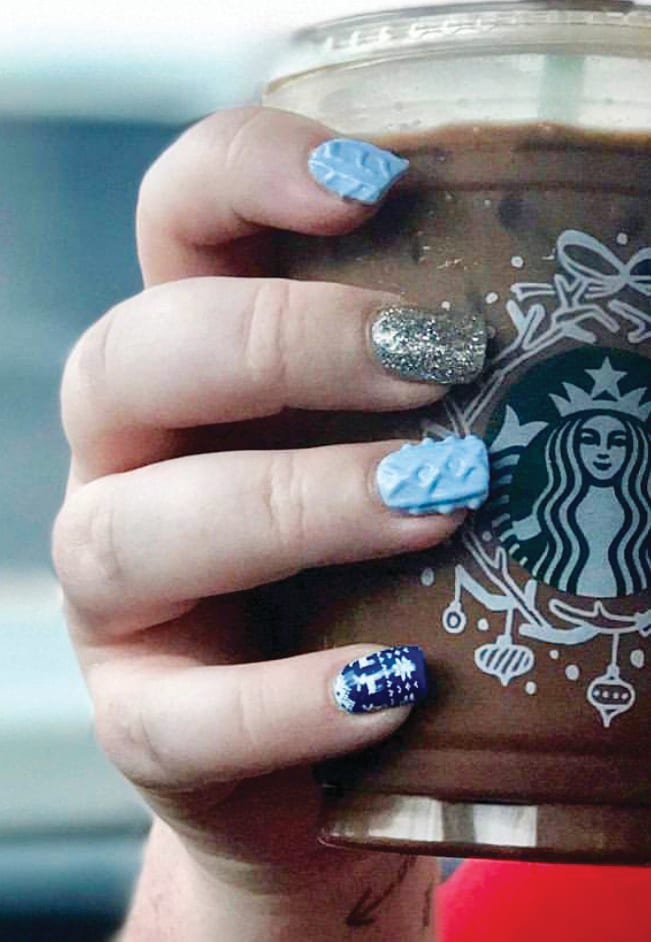 Sweater Weather Nail Art