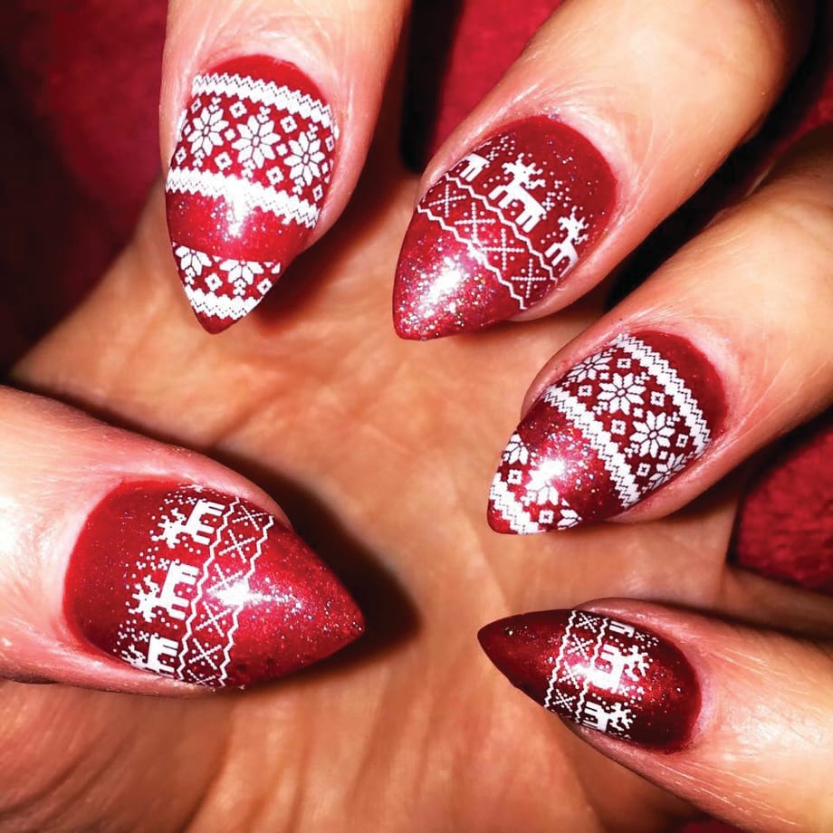 Sweater Weather Nail Art
