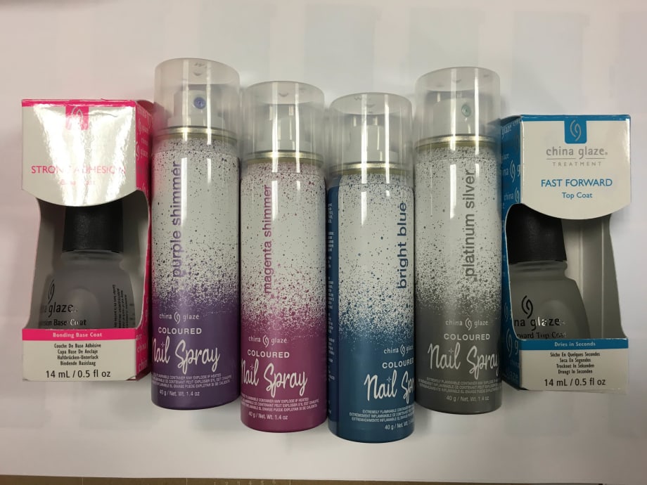 Demo: China Glaze Coloured Nail Spray