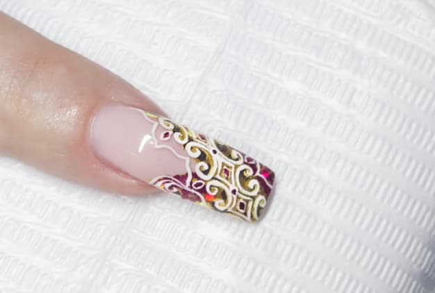 Venetian Carnaval Trend Nail Art