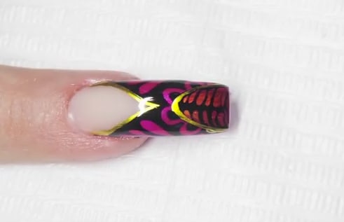 Elegant Metallic Nail Art