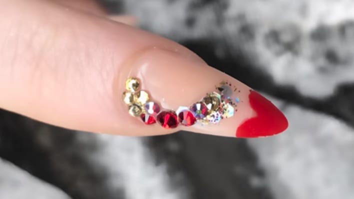 Acrylic Heart-Shaped French Tutorial