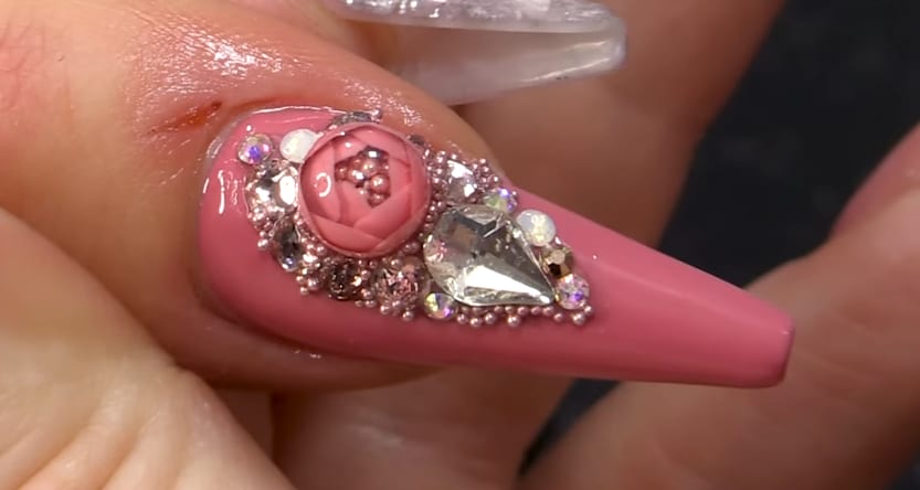 Bubble Rose Using Top Coat and Gel-Polish