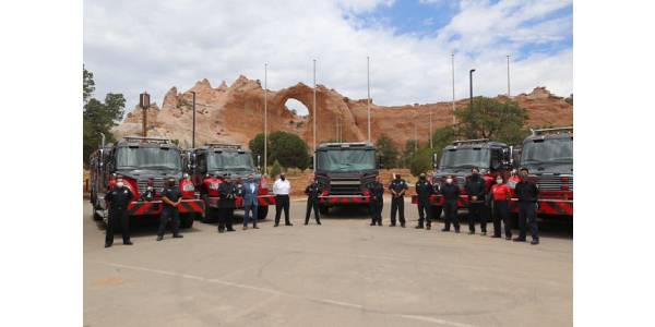 Navajo Nation Receives New Fire Truck Fleet
