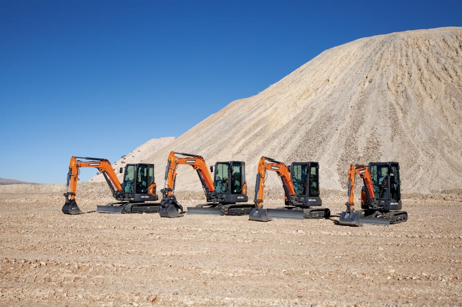 Doosan Introduces Next-Generation Mini Excavators