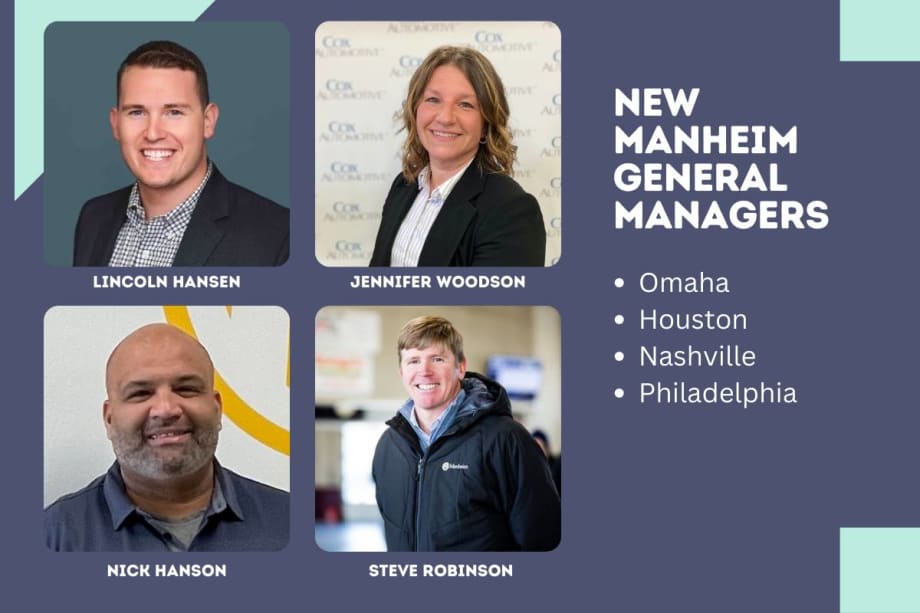 Manheim Names Four New General Managers in Large Cities