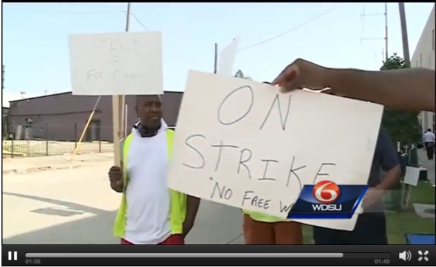 Port Truckers Protest in New Orleans