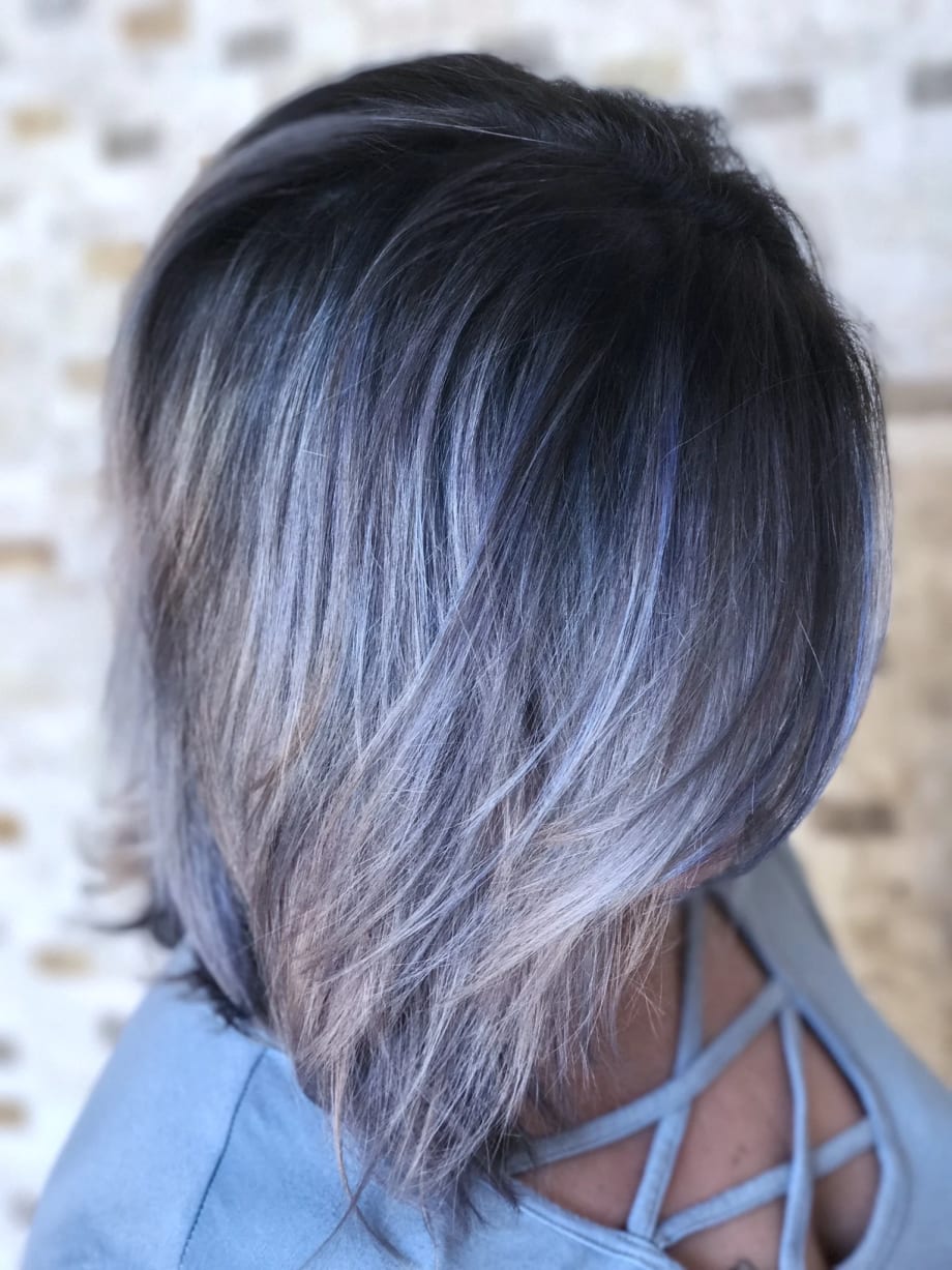 Deep Root, Silvery Ends and No Brass with Joico Metallics