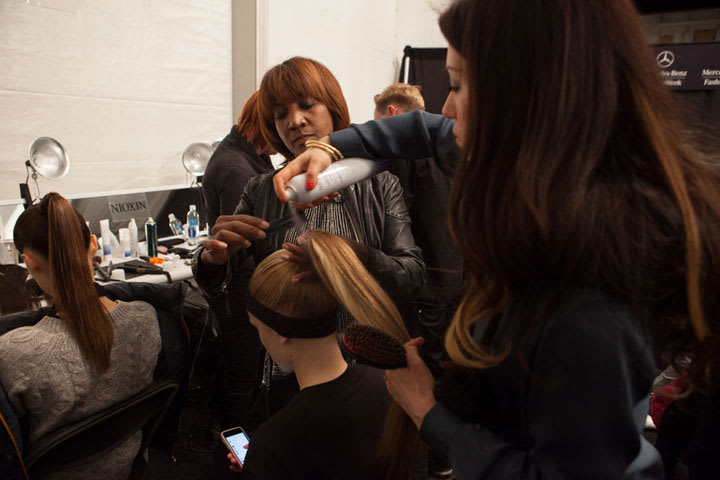 FASHION WEEK HOW-TO: NIOXIN Ponytails for Meskita