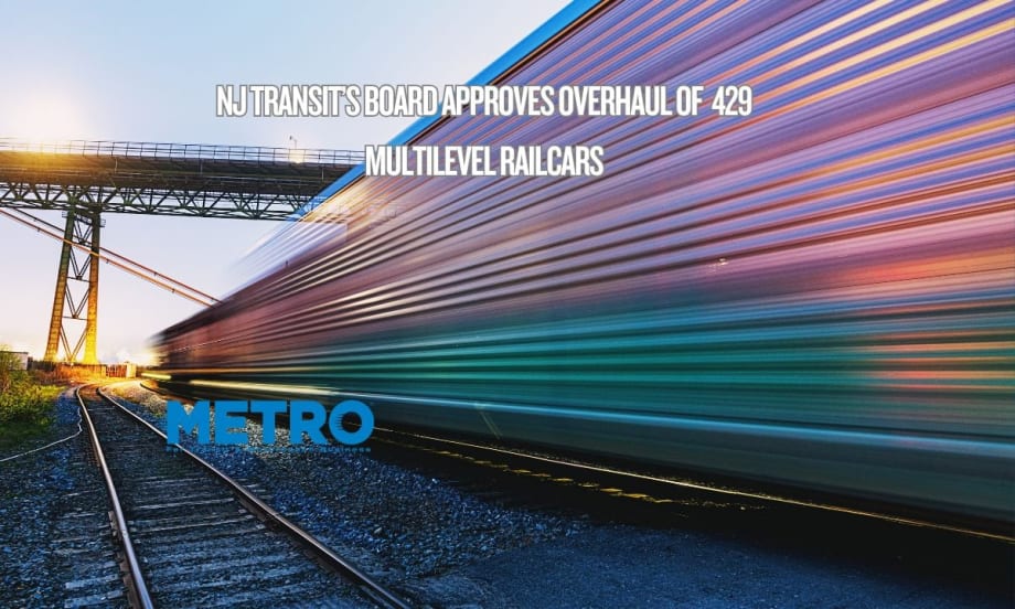 NJ TRANSIT Approves Overhaul of 429 Multilevel Railcars