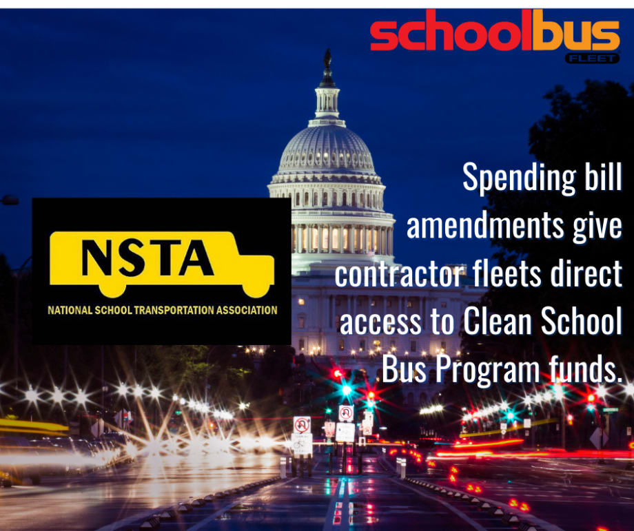 Omnibus Spending Amendments Bring Wanted Clean School Bus Changes