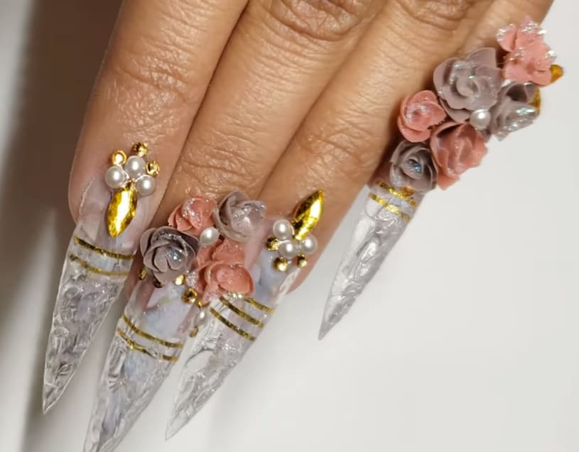 NTNA S. 6 Challenge 1: Rose Icicle Nail Art (Ashton)