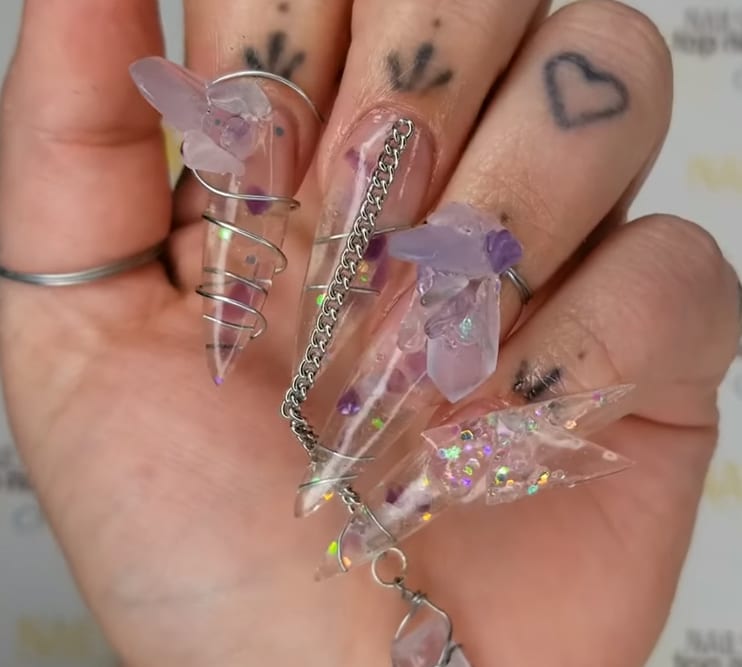 NTNA S. 6 Challenge 1: Crystal Jewelry Nail Art (Emily)