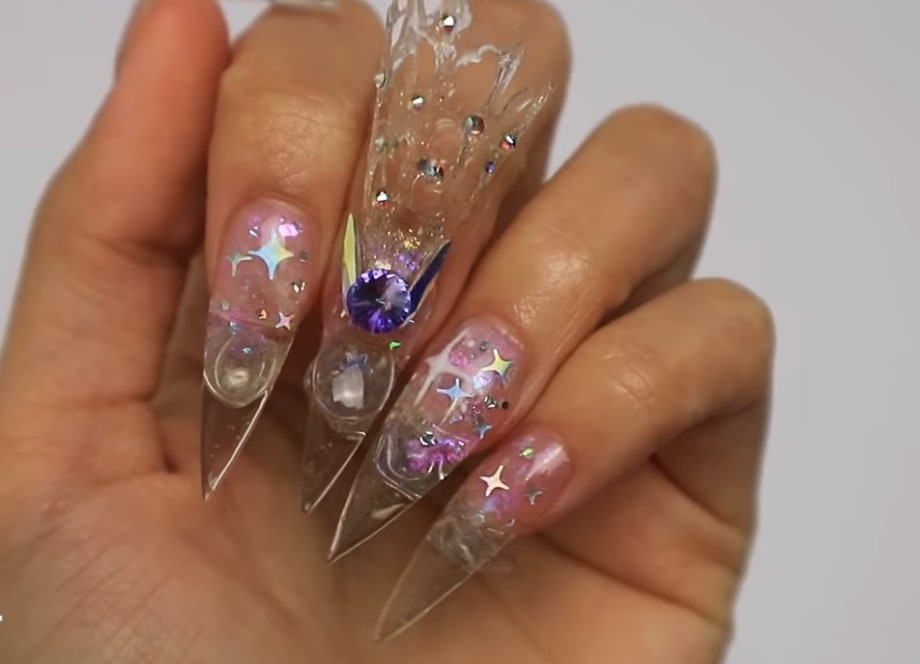 NTNA S. 6 Challenge 1: Icy Galaxy Nail Art (Lorna)