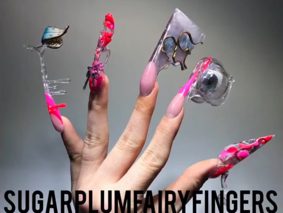 NTNA S.5 Ch.8: Butterflies and Melting Clocks Nail Art (Hemi Park)