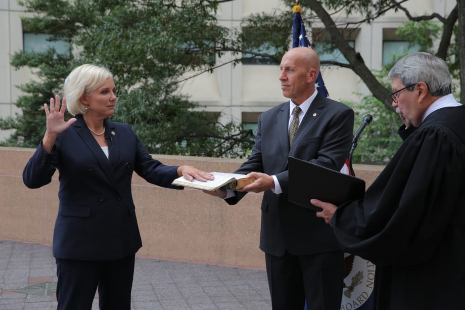Jennifer Homendy Sworn In as Chair of NTSB