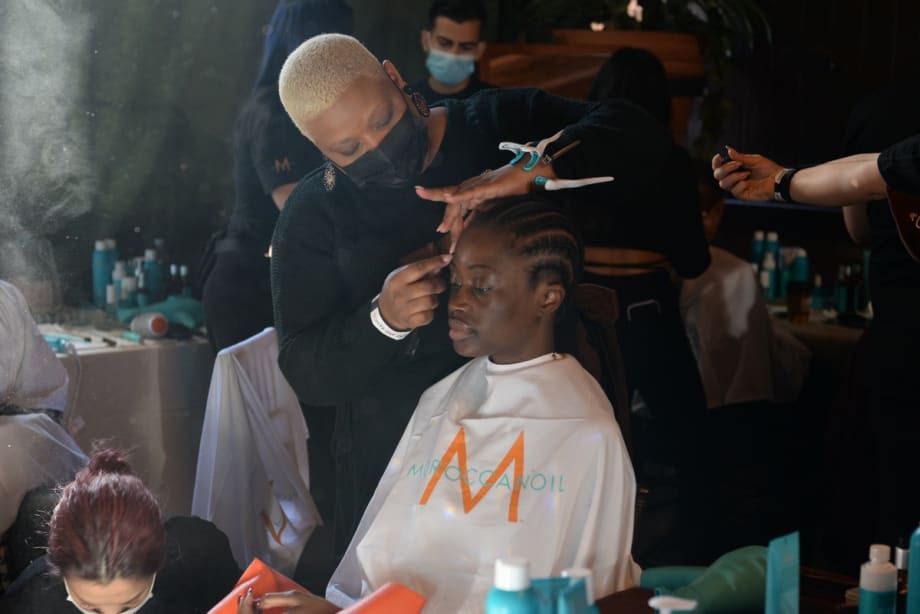 How-to for Moroccanoil's Look at NYFW