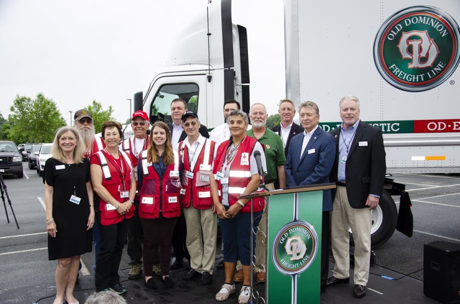 Old Dominion Freight Line Gives in Support of Red Cross Disaster Relief