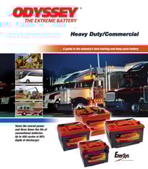 Odyssey Battery Guidebook Outlines Heavy Duty, Commercial Products

