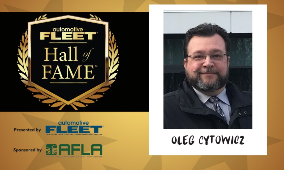 A Hall of Fame graphic with Oleg Cytowicz headshot.