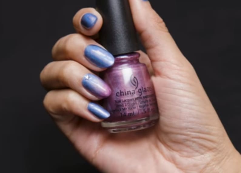 China Glaze Flashy Ombre Nail Art
