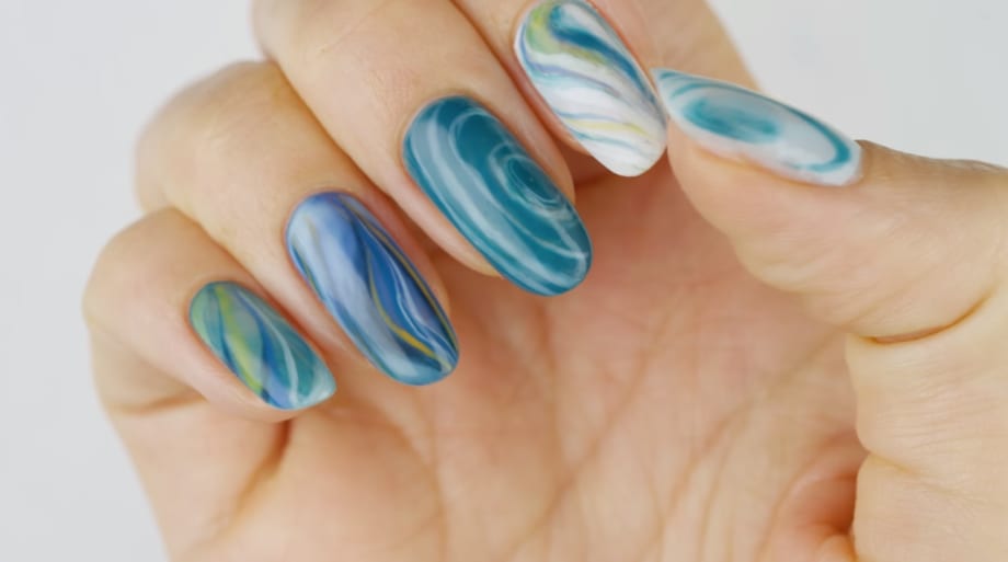 OPI GelColor Marbled Waves Tutorial