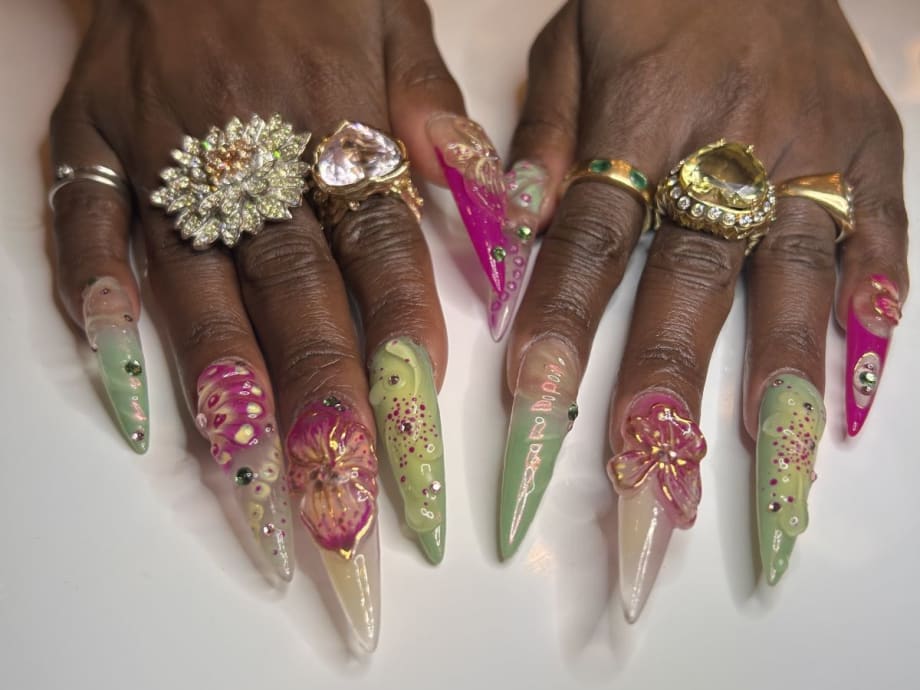 Cynthia Erivo's 3D Blooming Mani at the 2024 Tony Awards