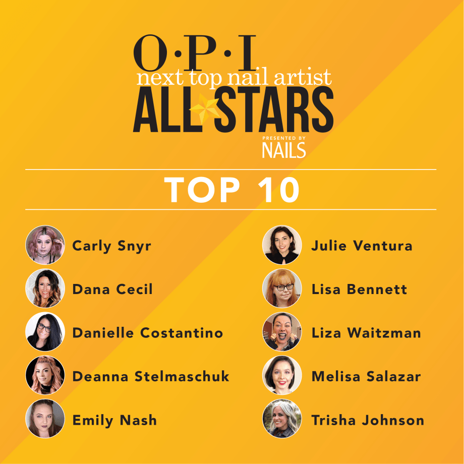 NAILS Announces Top 10 for OPI NTNA All Stars