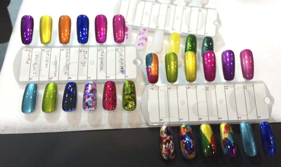 Splatter Paint Nails Using OPI Color Paints at America's Beauty Show