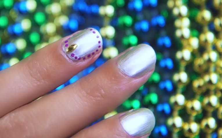 New Orleans Beads Please! (OPI GelColor Nail Tutorial)