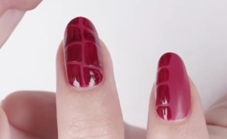 OPI GelColor Red Abstract Design