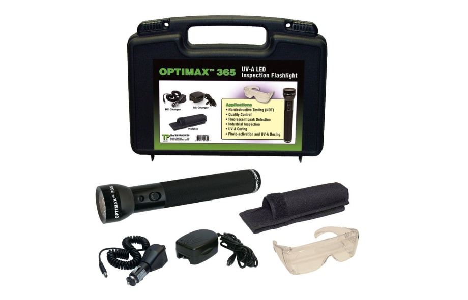 Optimax 365 Uses UV Light for Leak Detection