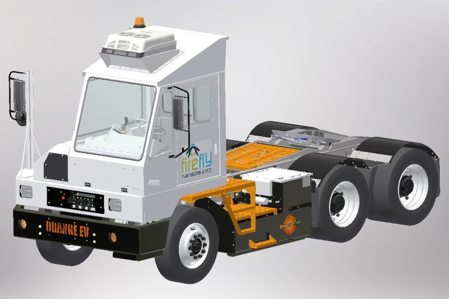 Firefly, Orange EV Deploy Tandem Pure-Electric Terminal Truck