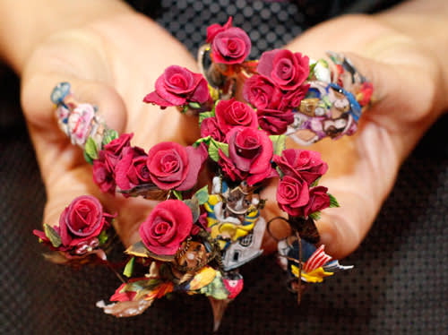 Catherine Wong's Kentucky Derby-Themed Fantasy Nail Art