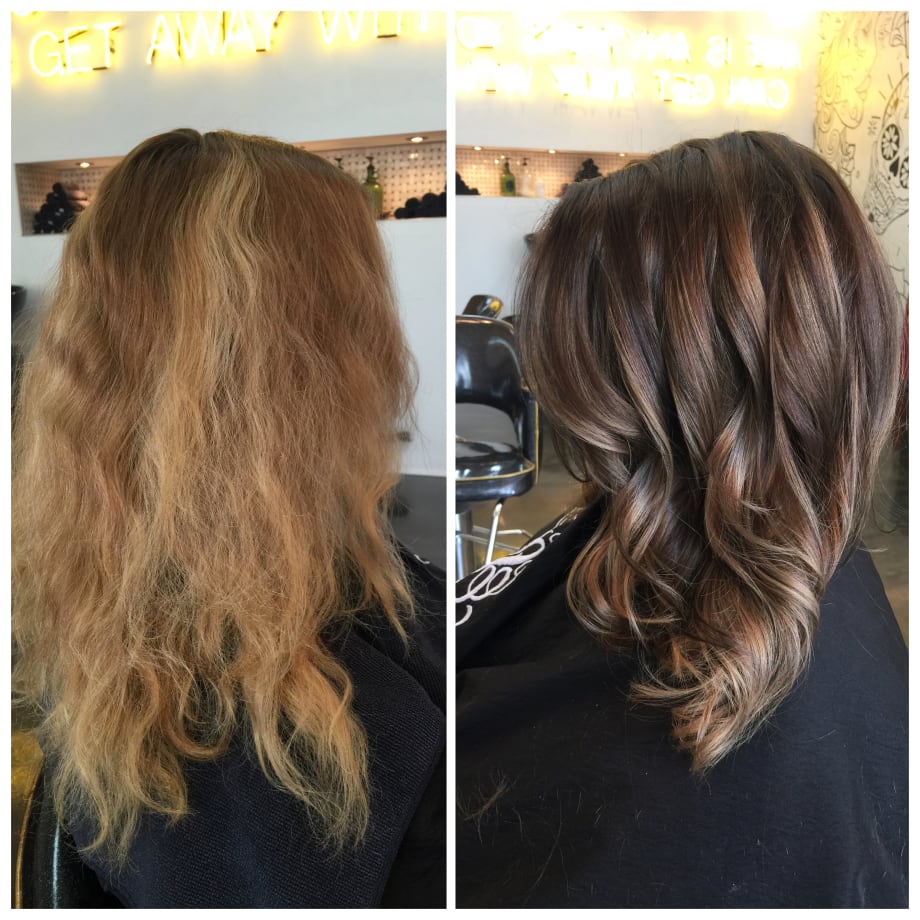 TRANSFORMATION: Faded Fuzz To Balayaged Beauty