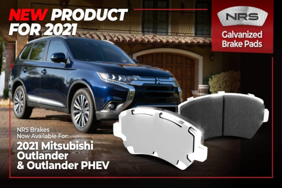 NRS Brakes Mitsubishi Outlander PHEV Galvanized Brake Pads