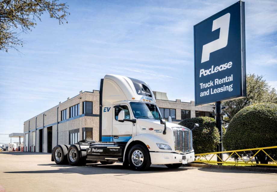 PacLease Places First Leased Electric Peterbilts into Service