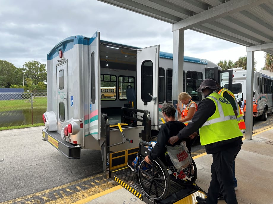 Florida's Palm Tran Provides Emergency Transportation in During Hurricane Milton