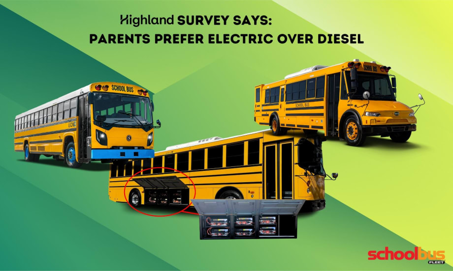 Students boarding electric bus