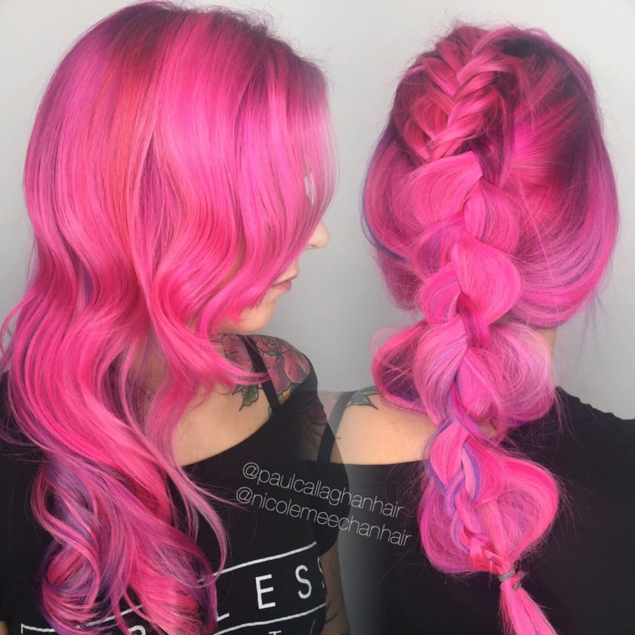 Makeover: Grown Out Blonde To Hot Pink