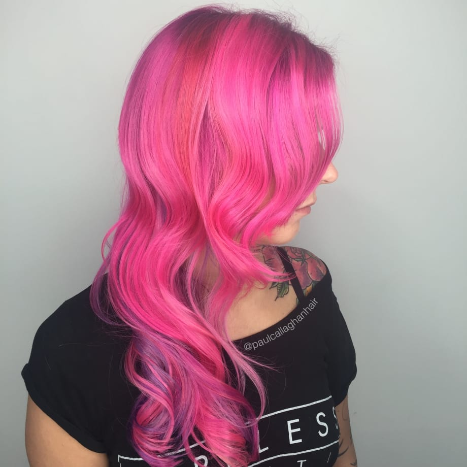 Makeover: Grown Out Blonde To Hot Pink