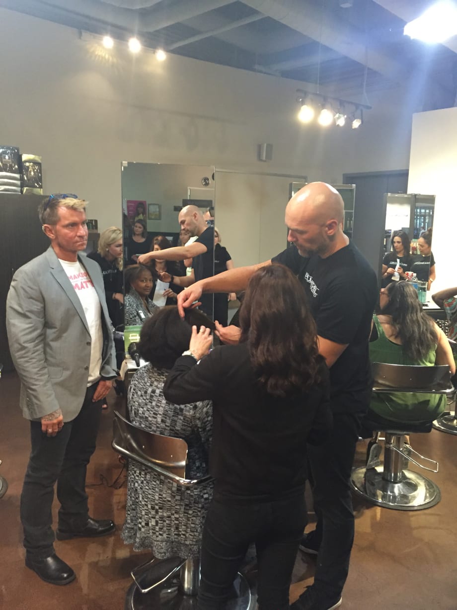 Paul Mitchell Students Honor Veteran Women with Makeovers That Matter