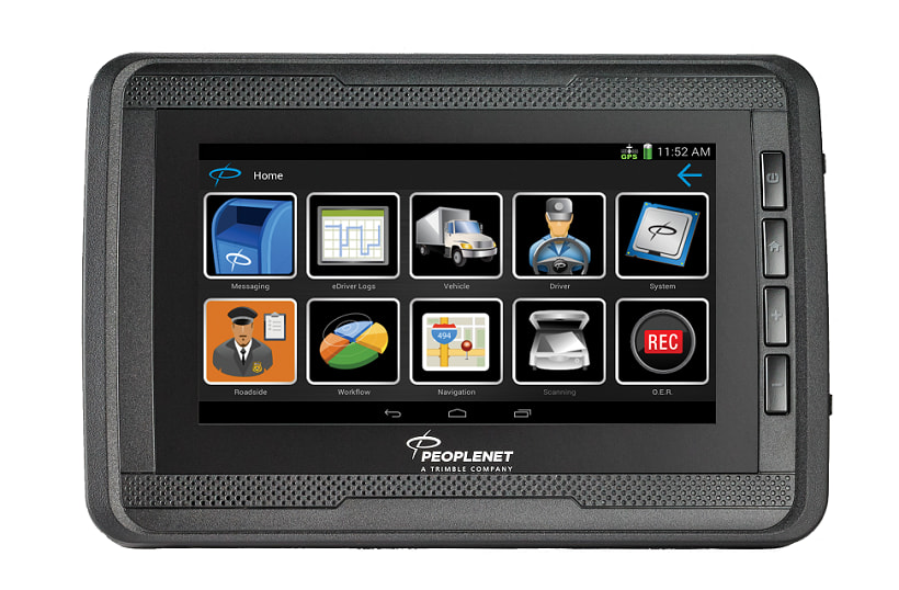 PeopleNet In-Cab Display Keeps Drivers Connected