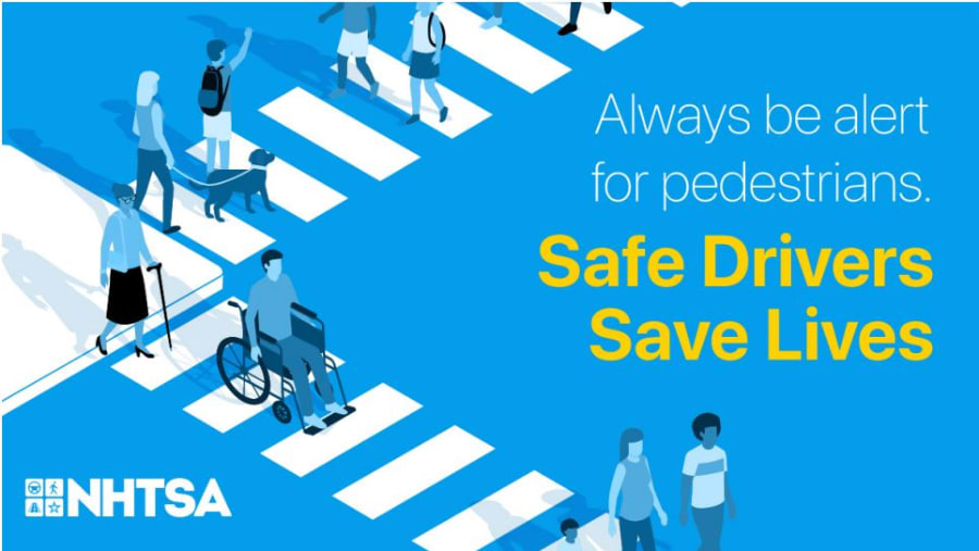 Pedestrian Deaths Comprised 17% of All Roadway Fatalities in 2019