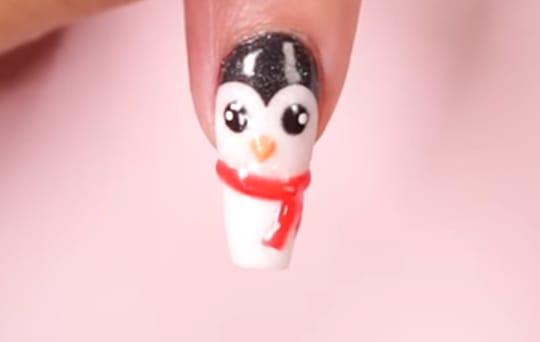 Penguin Nail Art