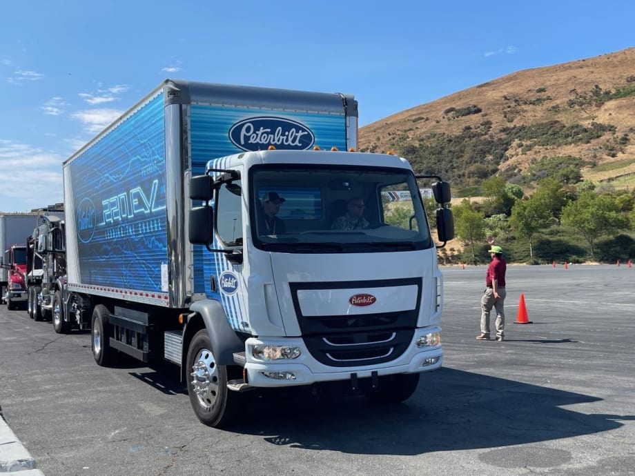 Peterbilt 220EV electric truck.