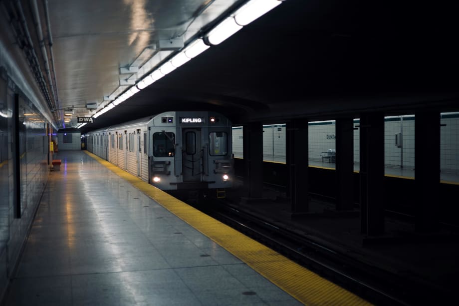 A TTC subway station.