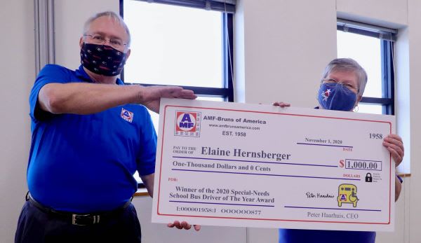 AMF-Bruns Names 3rd Special-Needs School Bus Driver of the Year