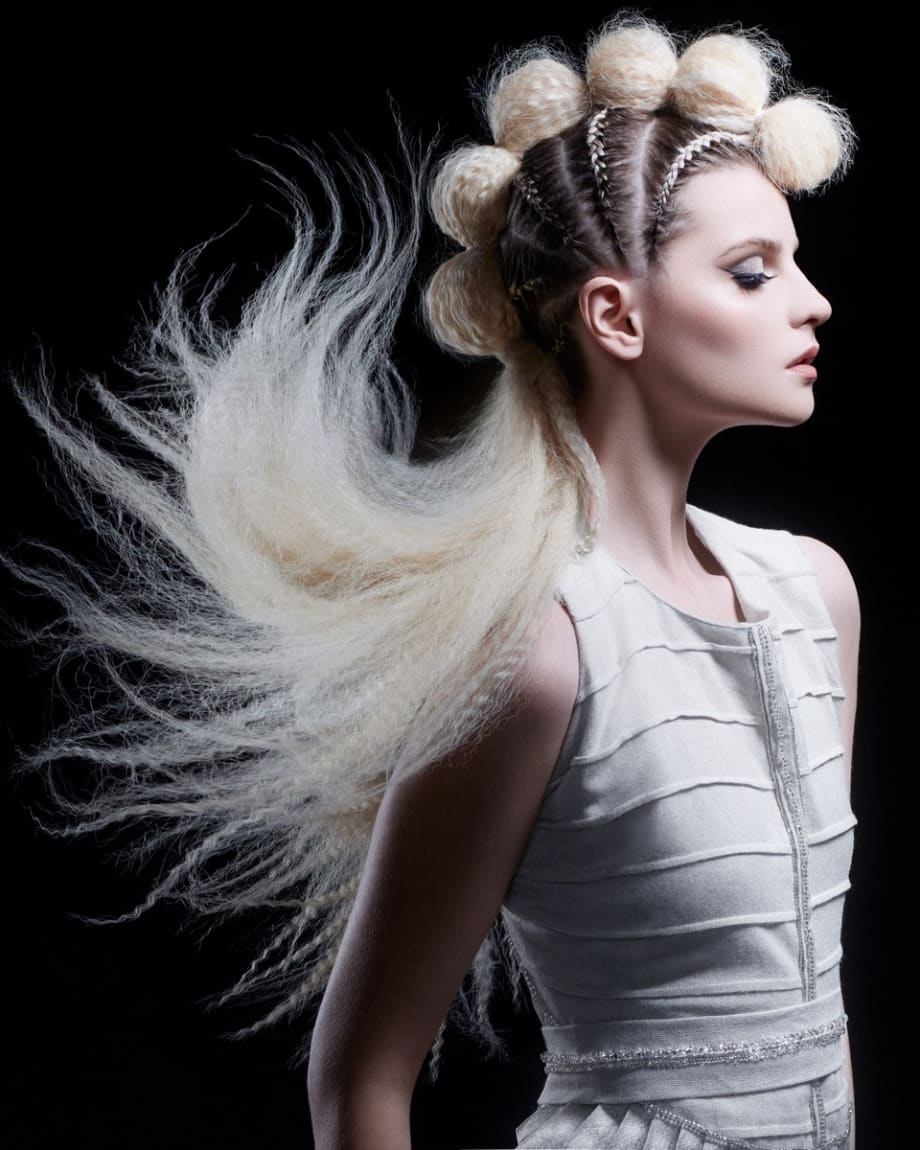 Black-and-White Photography Inspires Hair Artist