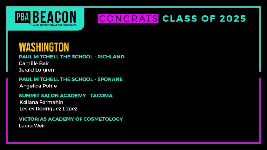 Nearly 200 Cosmetology Students Named to Beacon Class 2025